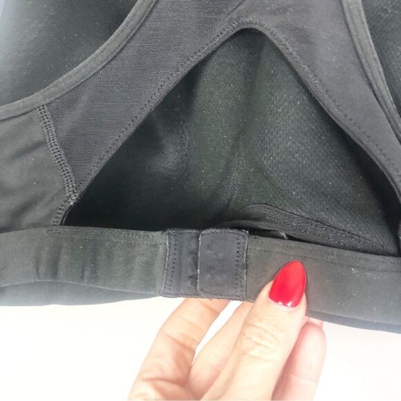 ADIDAS | Black Adjustable Back Lightly Padded Sports Bra Women’s Size Large - Picture 7 of 8